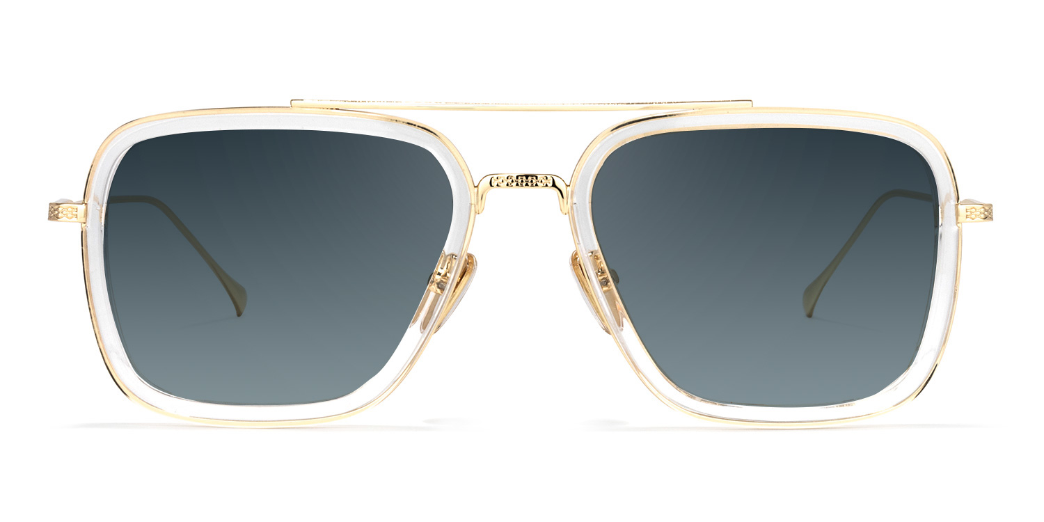 Aviator Clear Glasses | Zeelool Glasses12