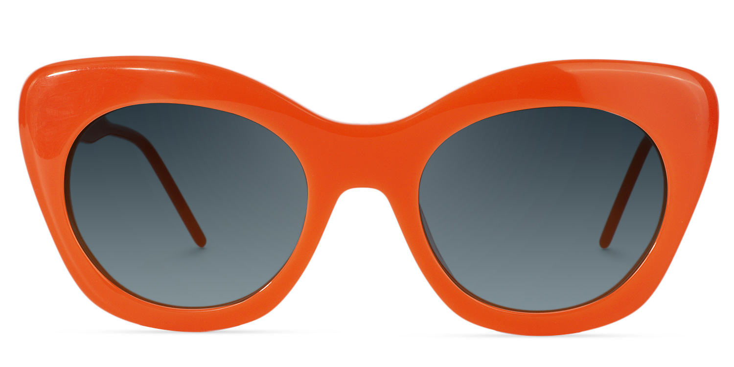 Maria Cat-eye Orange Glasses11