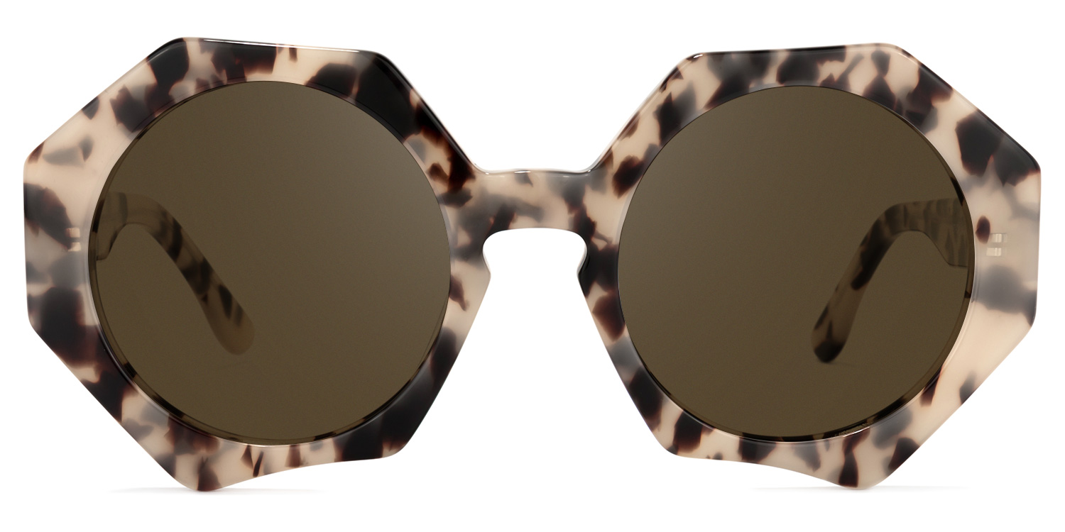 Hugh Geometric Light-Tortoise Glasses10