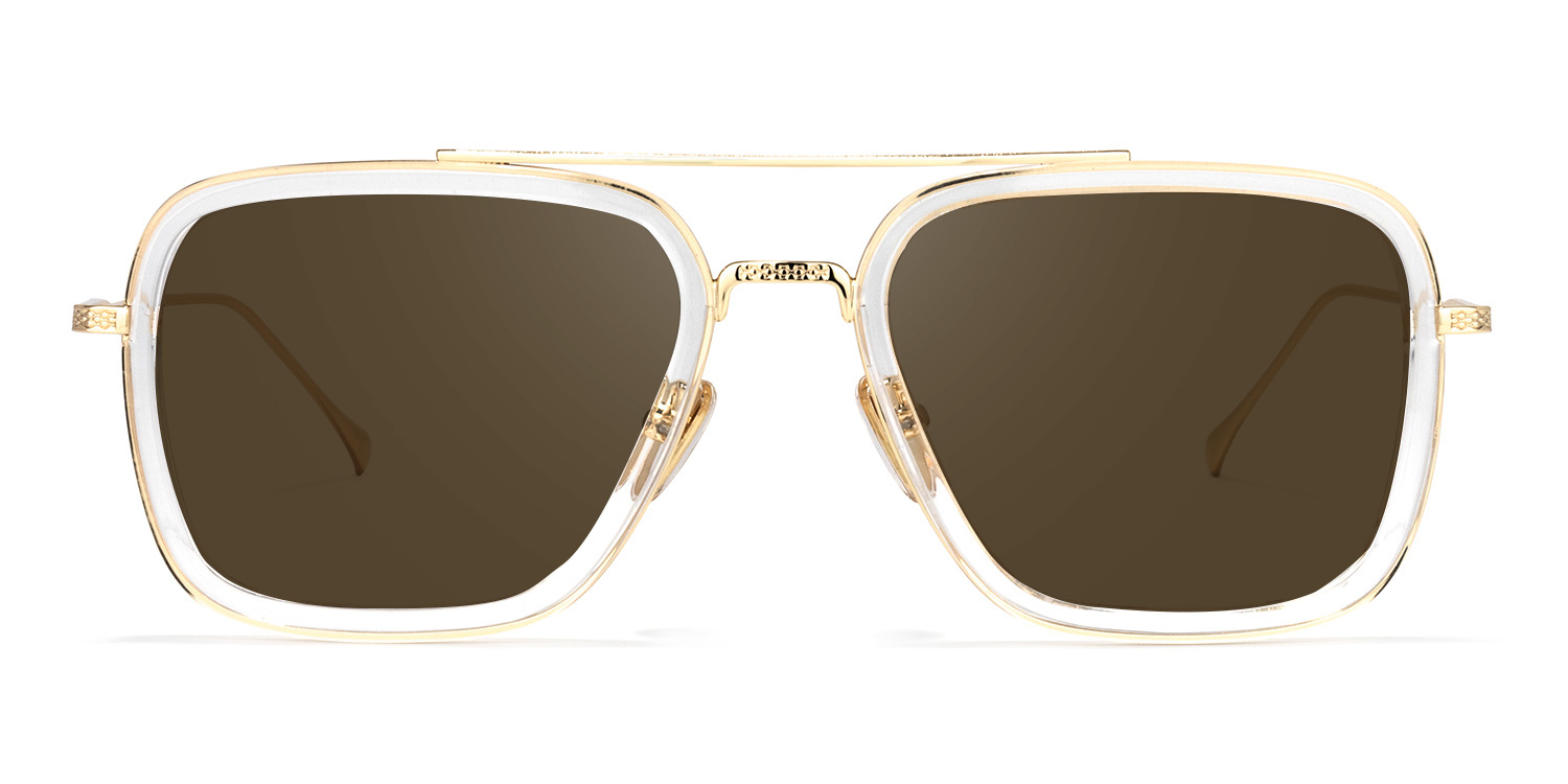 Aviator Clear Glasses | Zeelool Glasses6