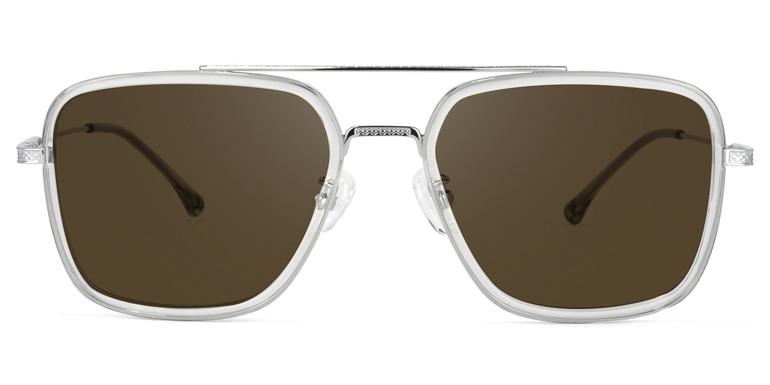 Nayeli Aviator Gray-Silver Glasses12