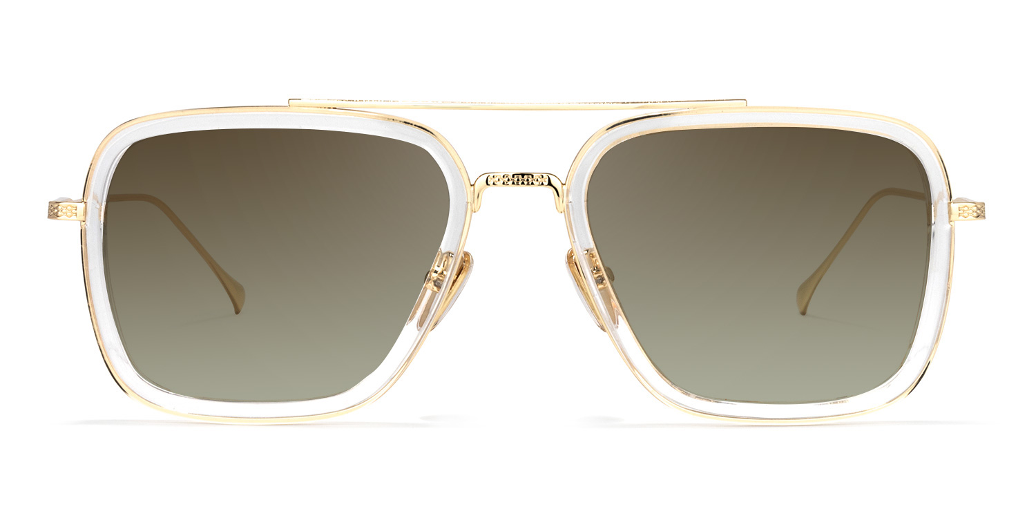 Aviator Clear Glasses | Zeelool Glasses9