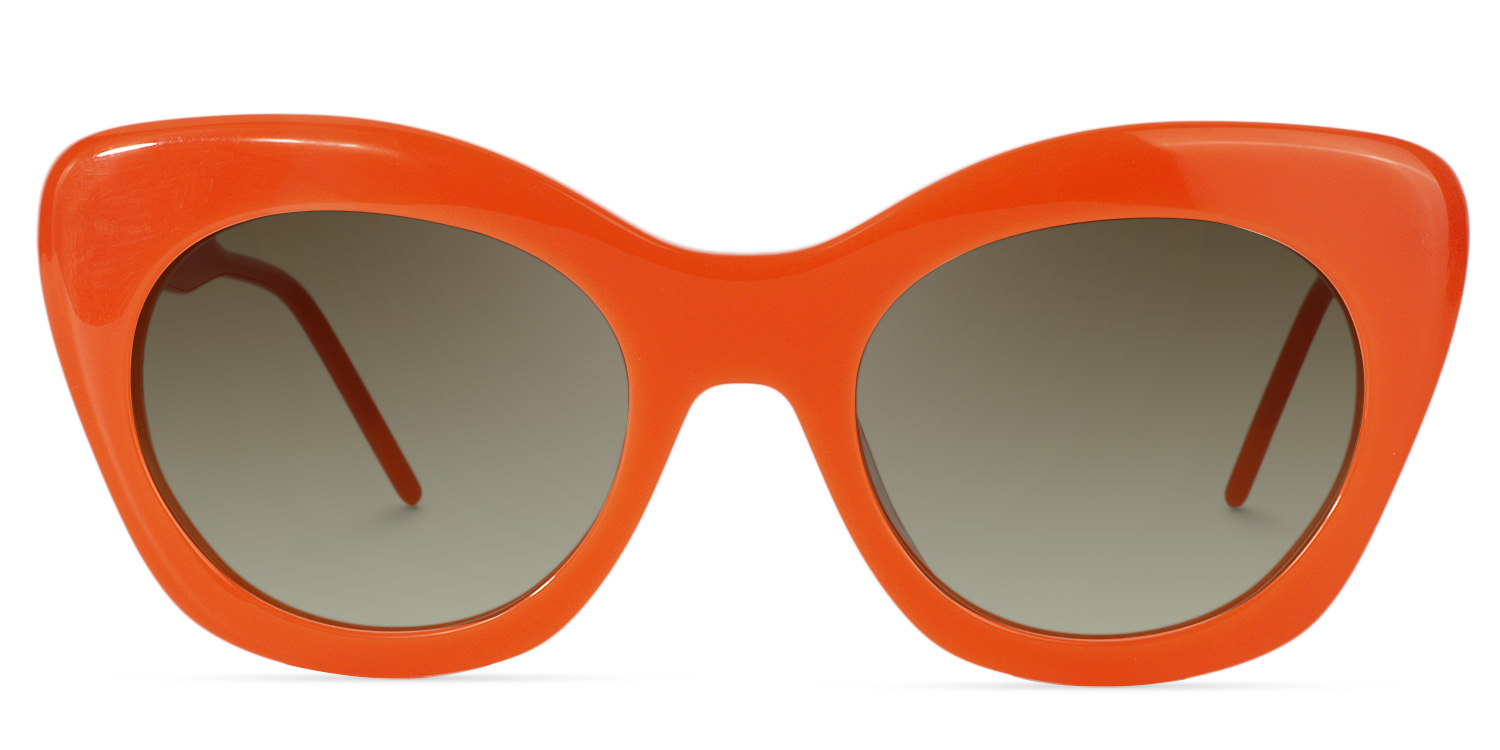 Maria Cat-eye Orange Glasses14
