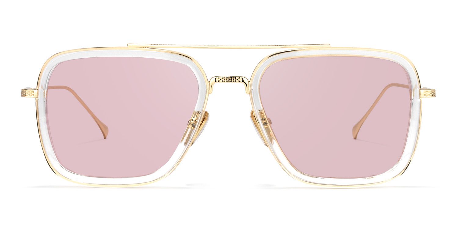 Aviator Clear Glasses | Zeelool Glasses8