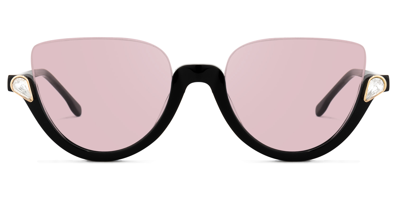 Felicia Cat Eye Black Glasses12