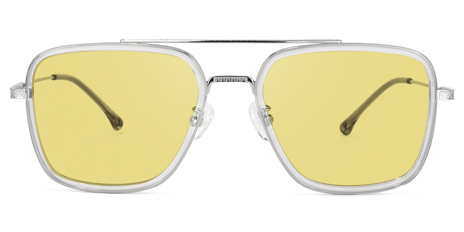 Nayeli Aviator Gray-Silver Glasses6