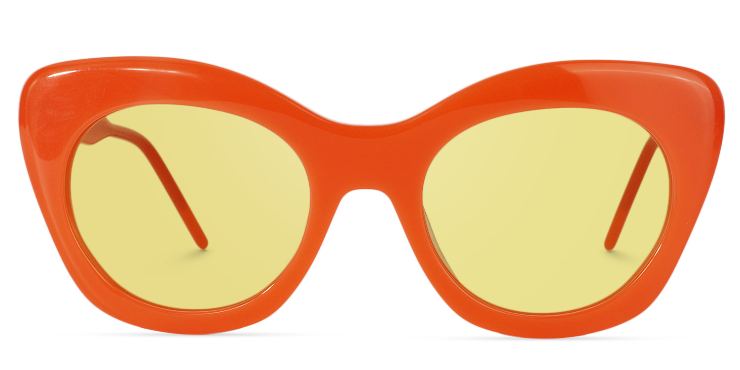 Maria Cat-eye Orange Glasses13