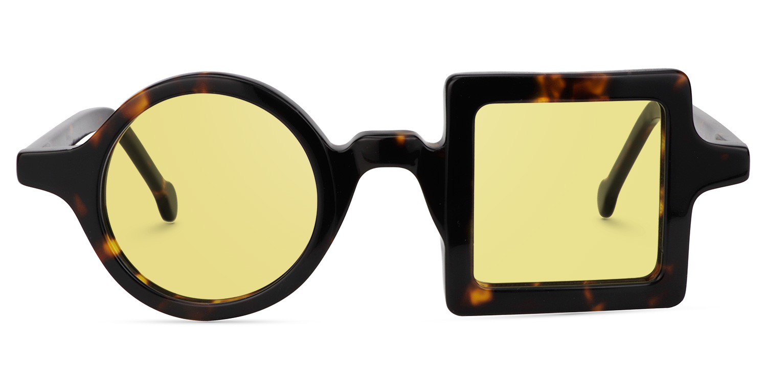 Paola Asymmetric Tortoise Glasses6