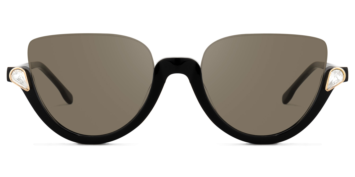 Felicia Cat Eye Black Glasses5