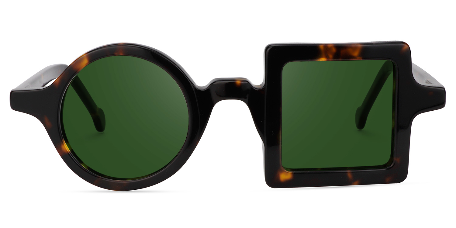 Paola Asymmetric Tortoise Glasses7