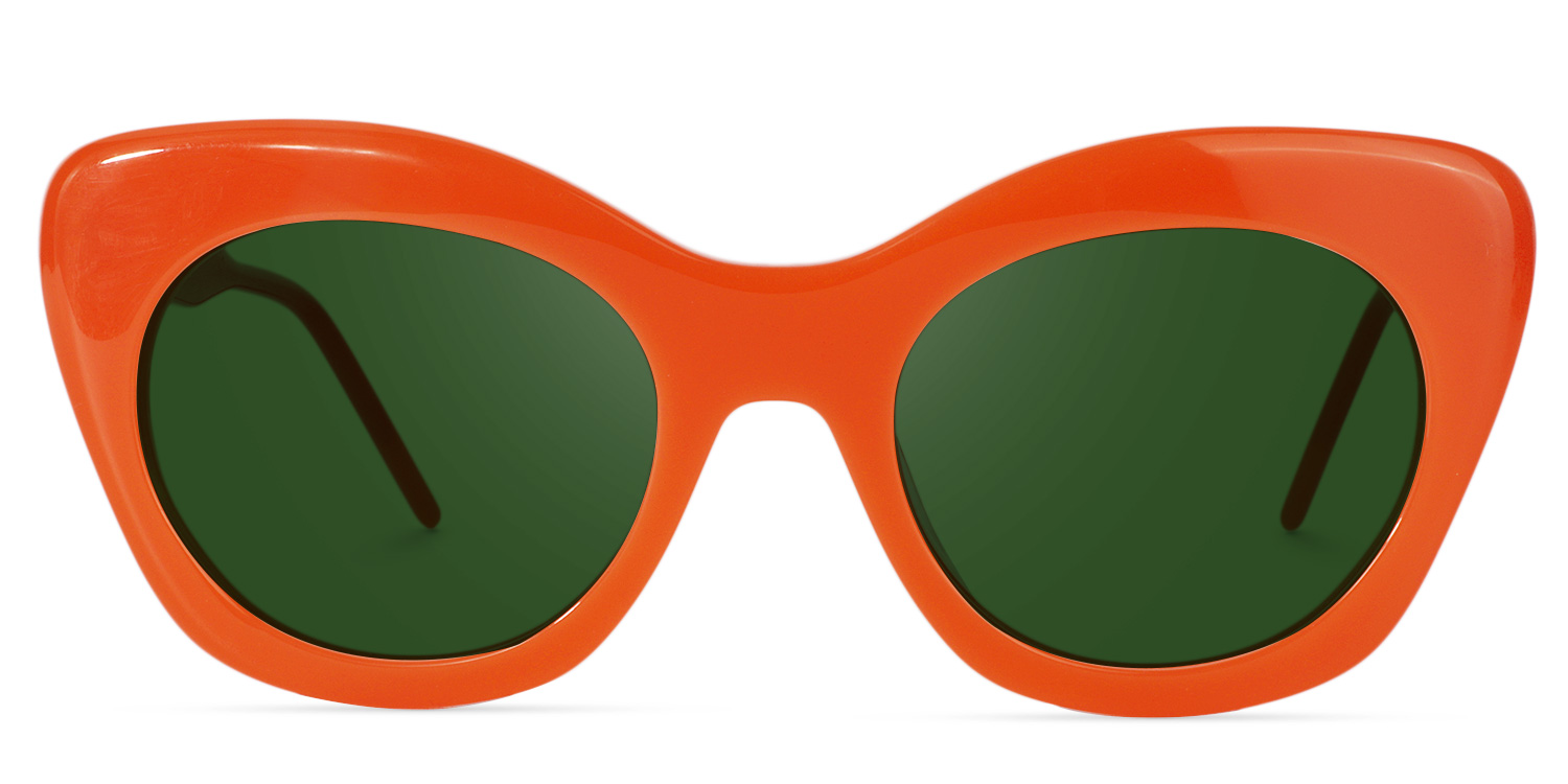 Cat-eye Orange Glasses | Zeelool Glasses8