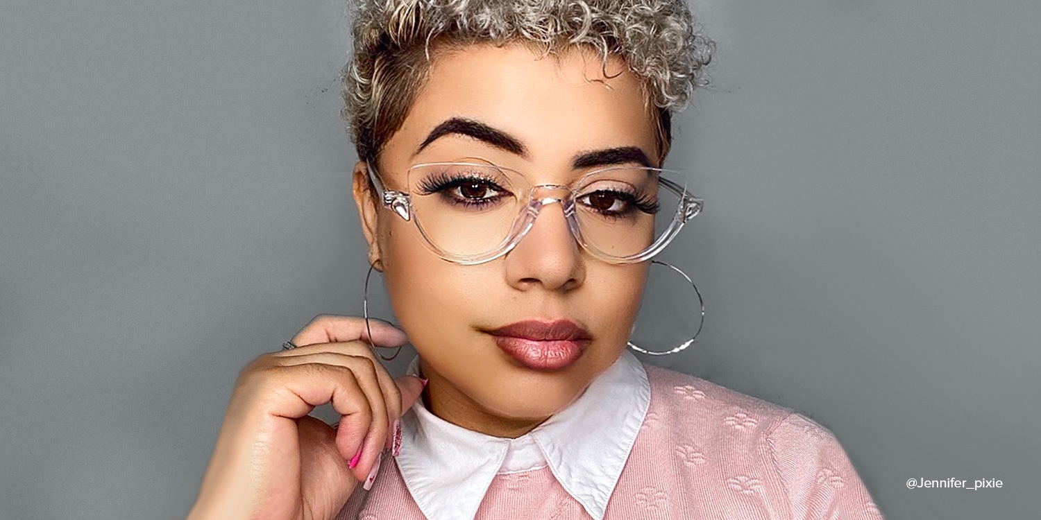 Cat Eye Clear Glasses1