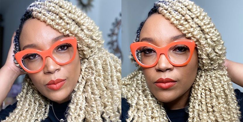Cat-eye Orange Glasses | Zeelool Glasses1
