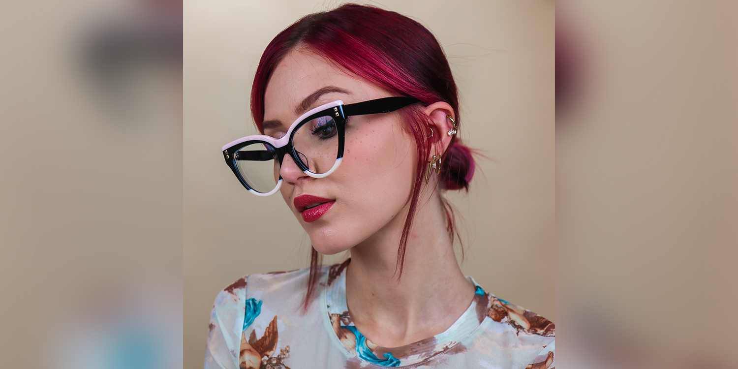 Cat eye Black Glasses | Zeelool Glasses1