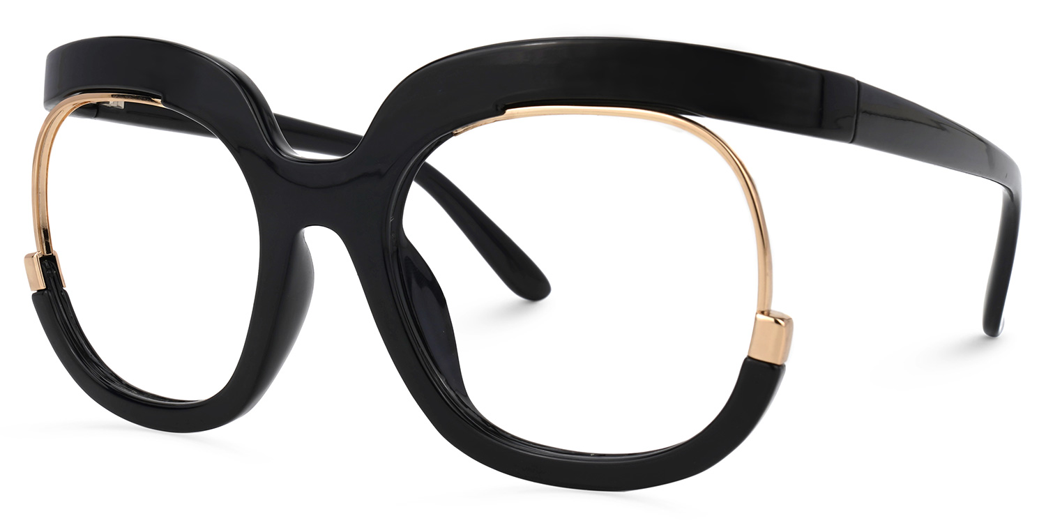 Darice Round Black Glasses1